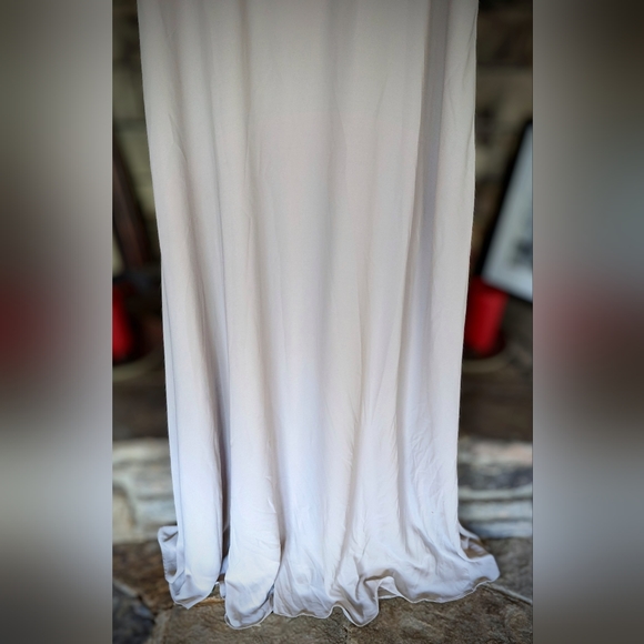 Show me your Mu Mu. Beige full length formal Dress. Size S - Picture 3 of 8